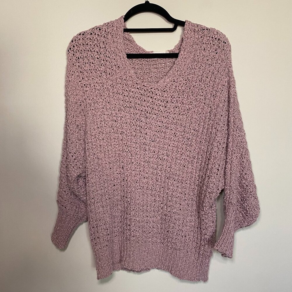 Altar'd State X-Small Mauve Knit Sweater